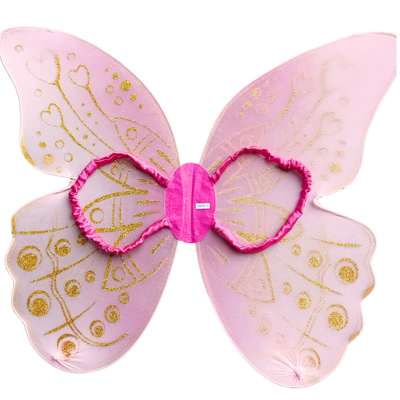 Pink Glitter Fairy Wings Set