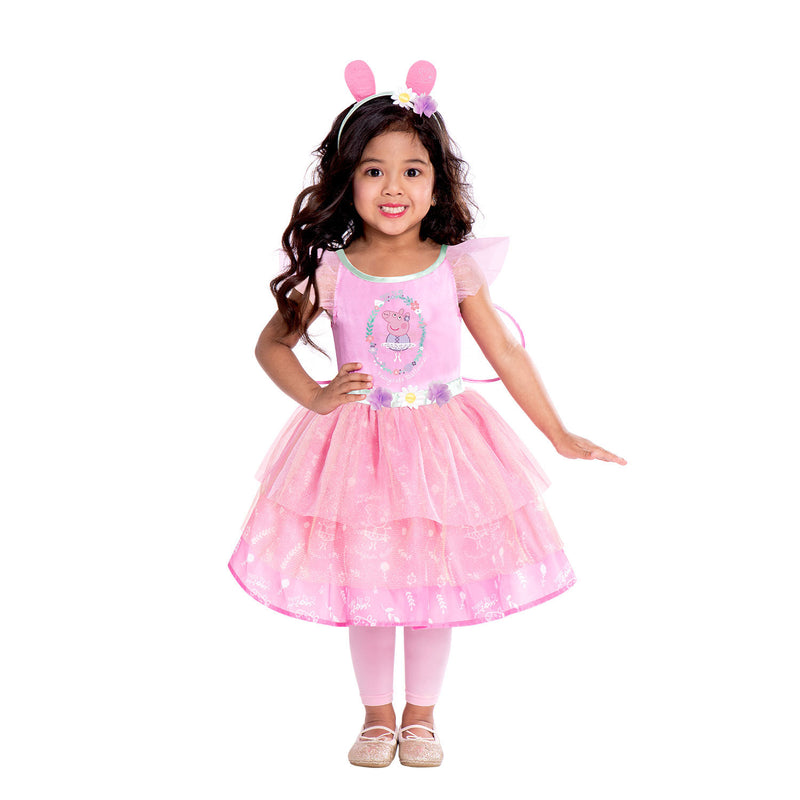 Pink Springtime Flower Fairy Dress and Wings